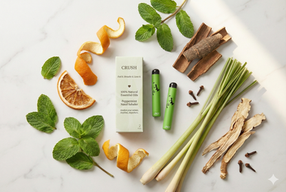 Crush Premium Botanical Inhaler | 100% Natural Plant Oils | Focus & Energy
